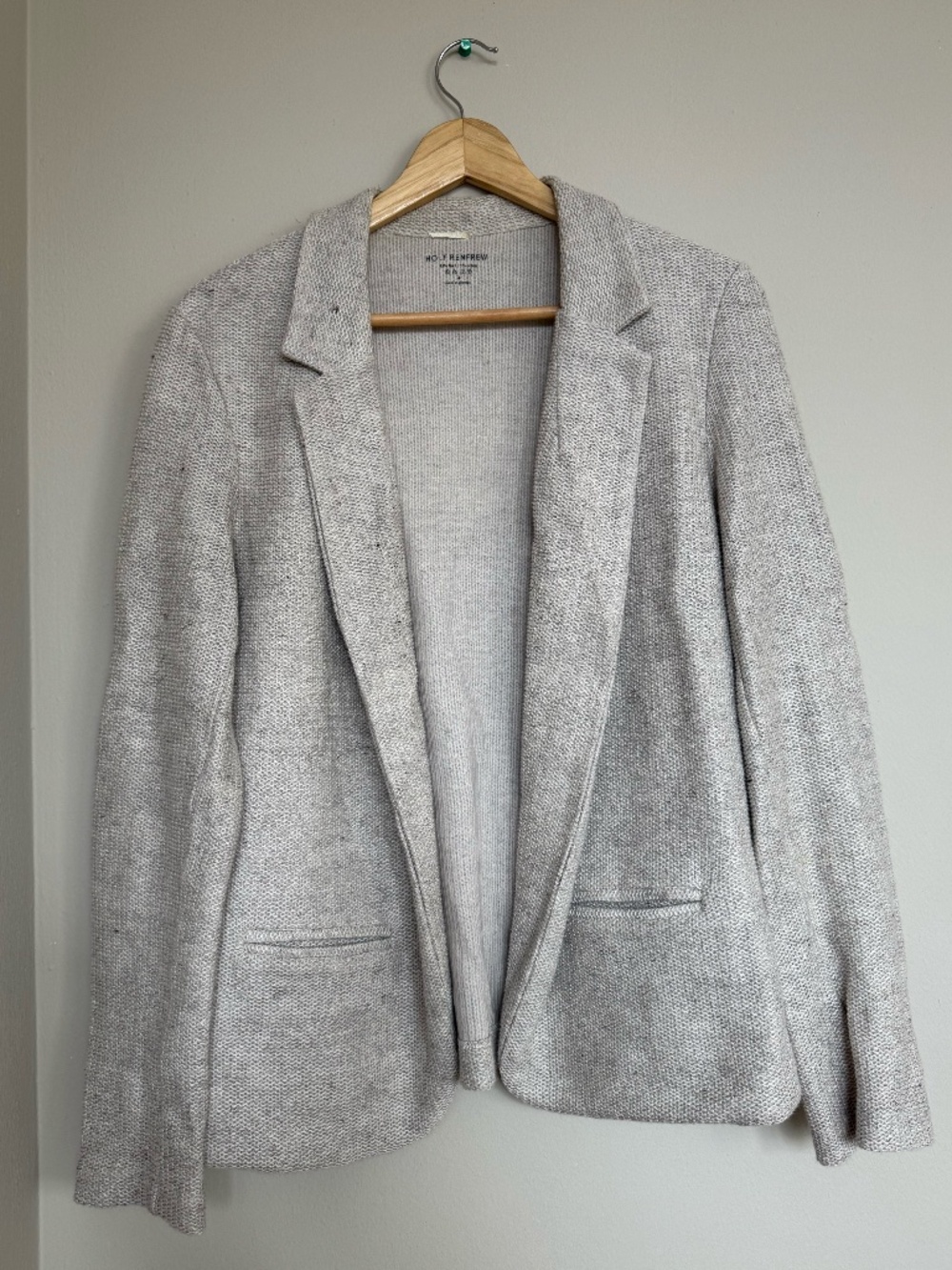 Holt Renfrew Beige Linen Blazer | 85% Linen | Structured | Size 4/S